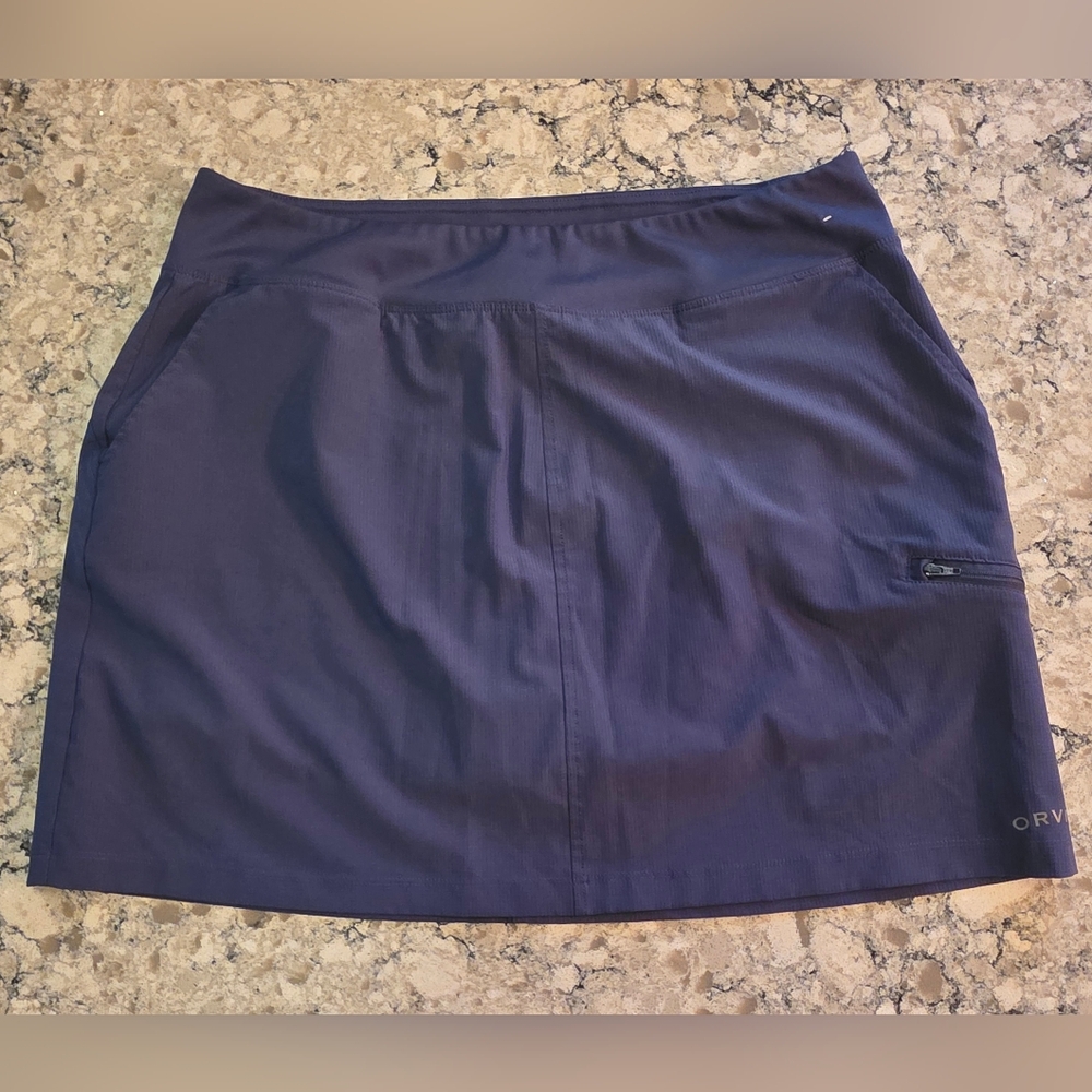 🆕️ Orvis Dri-Tech Golf Skort / Tennis, Casual, Hiking / Blue / Large